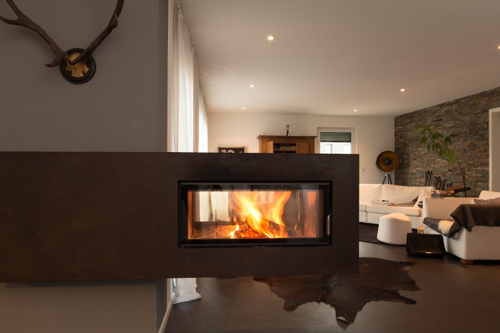 design kamin raumteiler